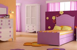 Dormitorio_infantil_fuscia_estrellas_flores_Ojigares_Granada