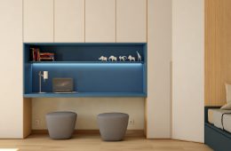 armarios de escritorio tono azul Jerez